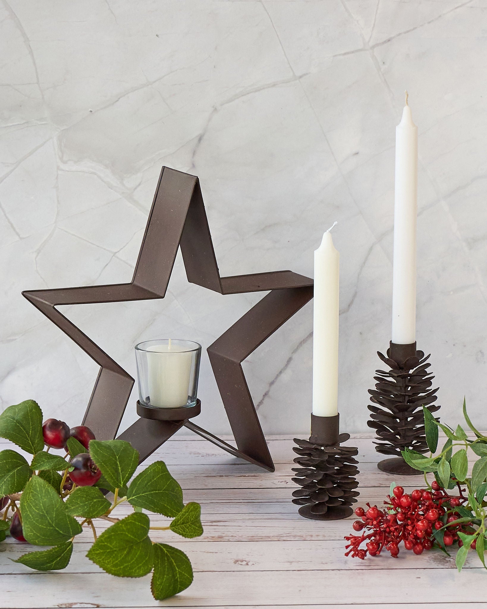 casa-verde-shaker-star-with-votive-rust-29-x-5-x-27cm 3