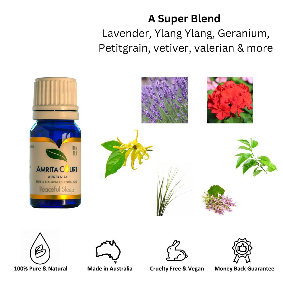 Amrita Court Pure and Essential Oils Peaceful Sleep 10ml 4