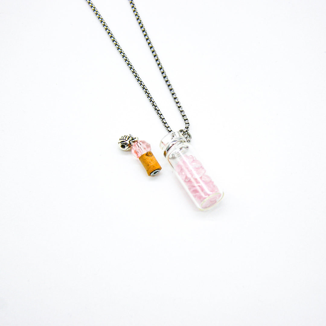 Gift Box - Crystal Bottle (Rose Quartz) + Purify Oil Blend 4