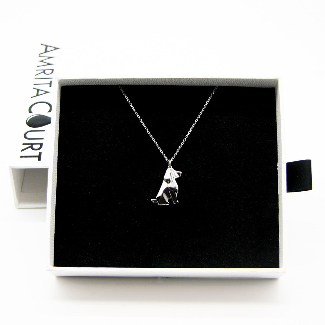 Gift Box - Dog White Gold Aroma Necklace + Purify Oil Blend 5
