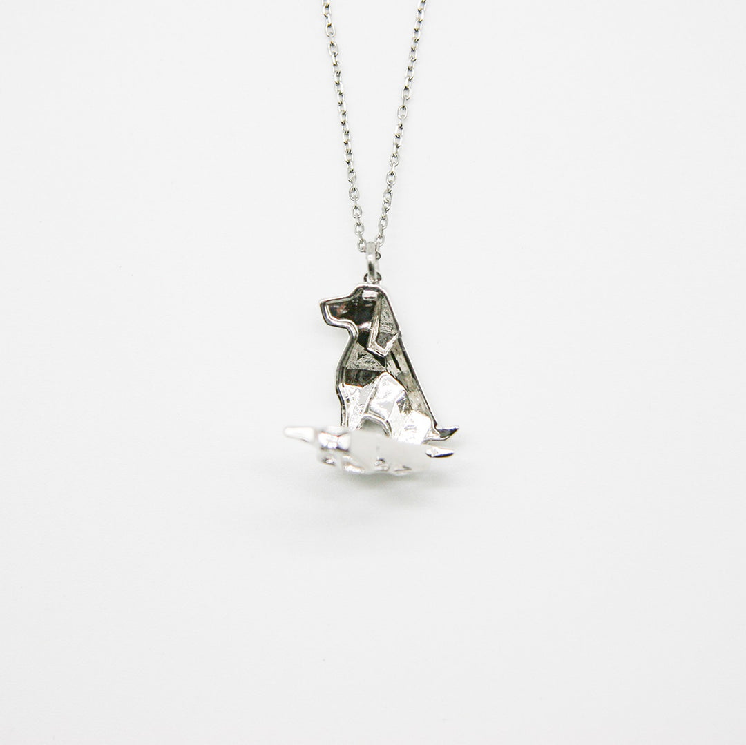 Gift Box - Dog White Gold Aroma Necklace + Purify Oil Blend 7