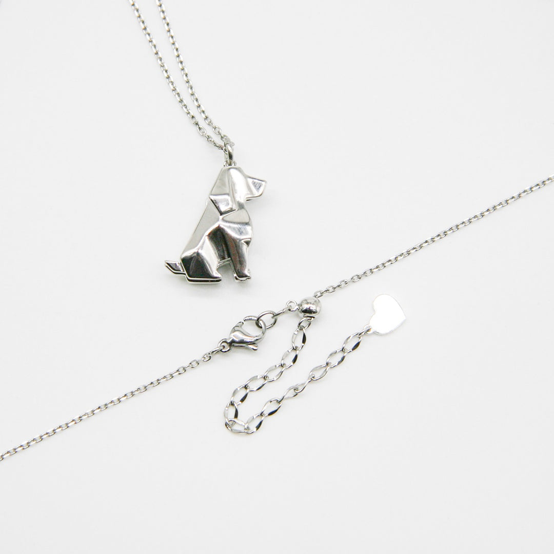 Gift Box - Dog White Gold Aroma Necklace + Purify Oil Blend 9