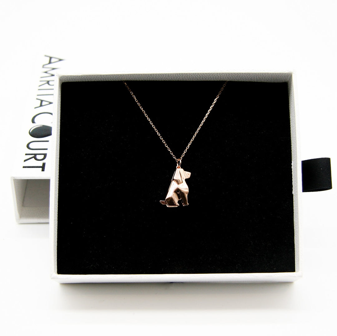 Gift Box - Dog Rose Gold Aroma Necklace + Purify Oil Blend 5