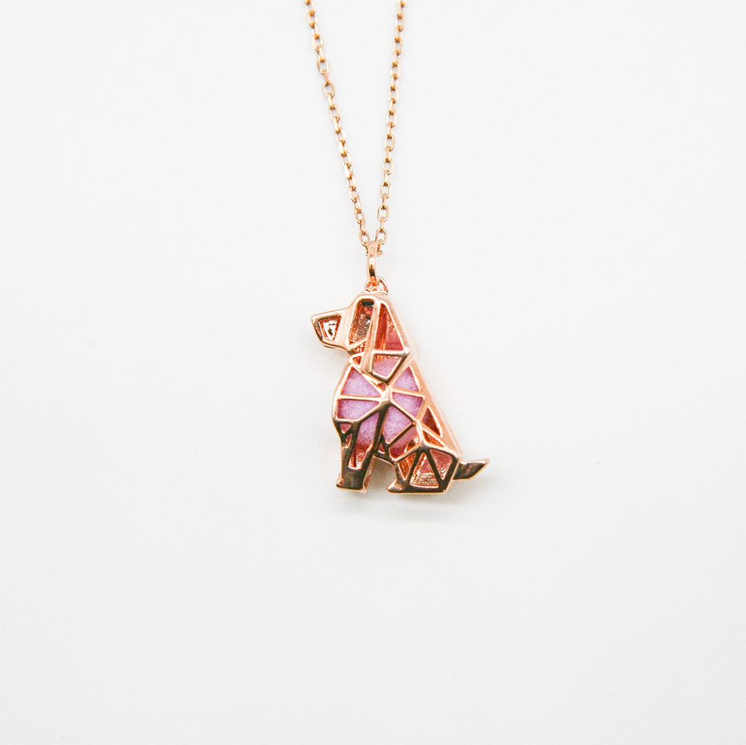 Gift Box - Dog Rose Gold Aroma Necklace + Purify Oil Blend 8