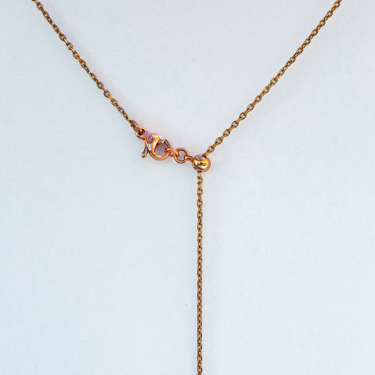Gift Box - Butterfly Rose Gold Aroma Necklace + Purify Oil Blend 4