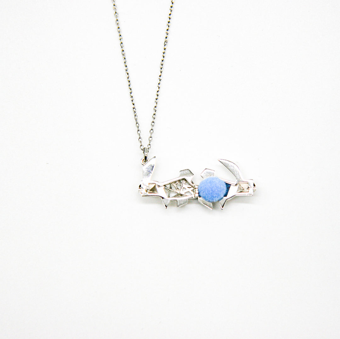 Gift Box - Rabbit White Gold Aroma Necklace + Purify Oil Blend 6