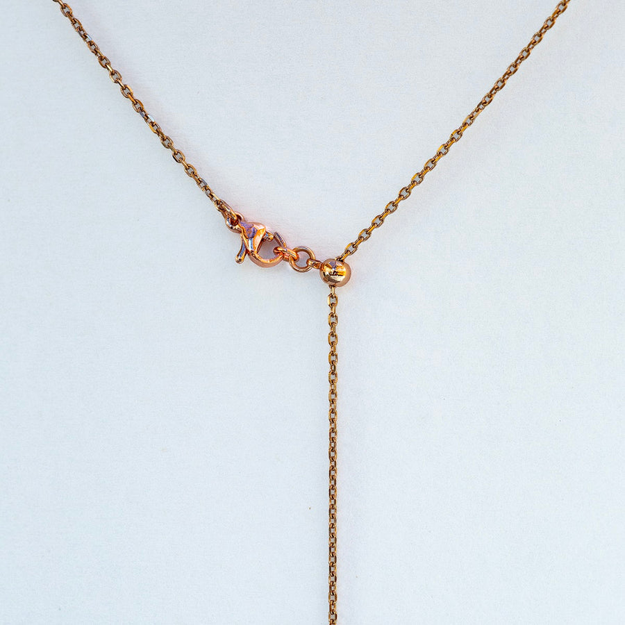 Gift Box - Key Rose Gold Aroma Necklace + Purify Oil Blend 5