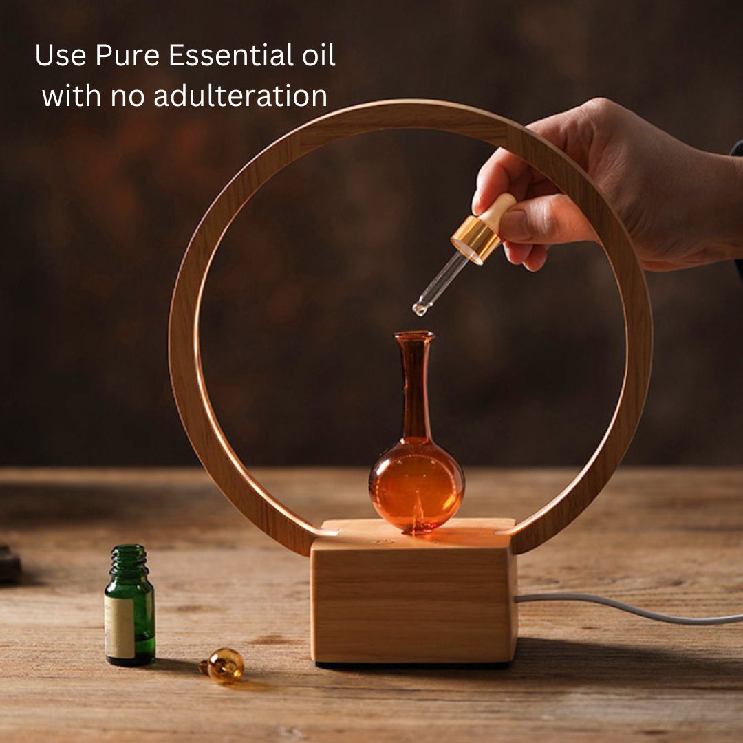 LUNA (Nebuliser+Ringlight) - Waterless Diffuser | Essential oil Burner | Aromatherapy| Home Fragrance 3