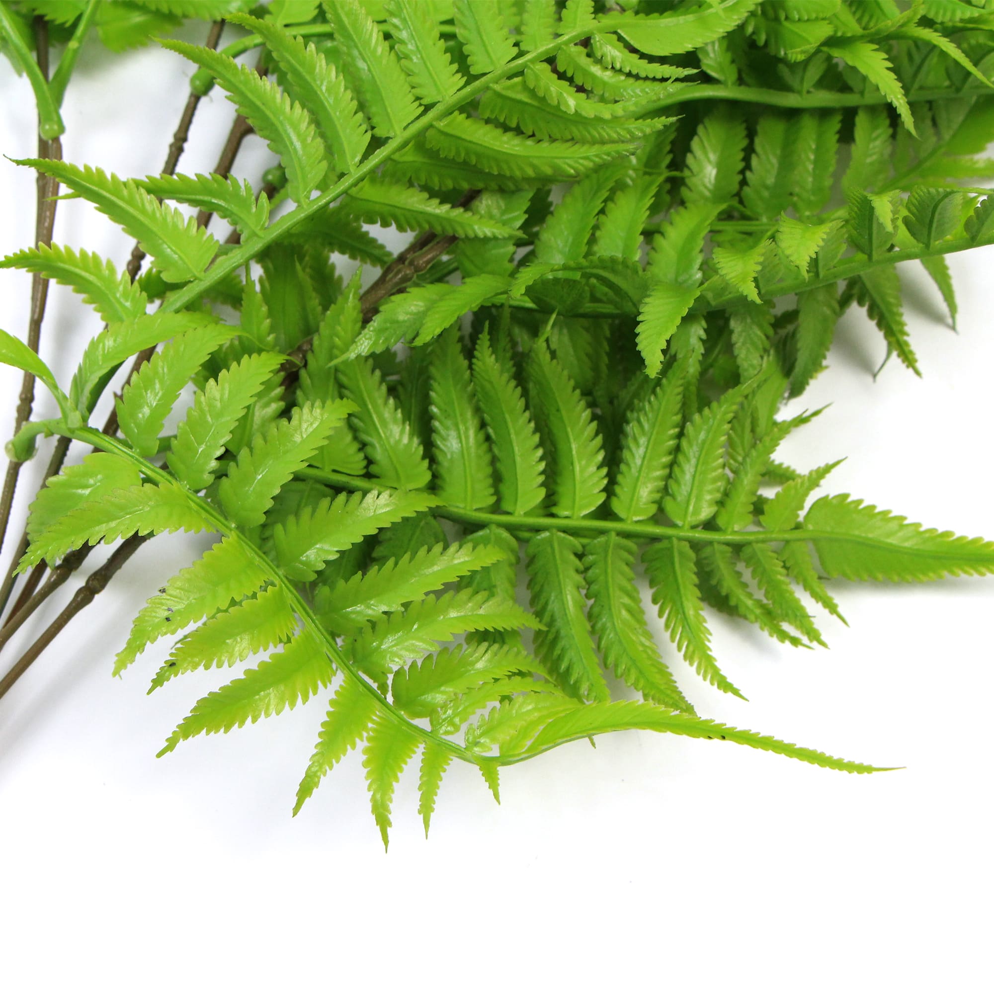 Artificial Hanging English Fern (Two-Tone) Foliage UV Resistant 80cm 5