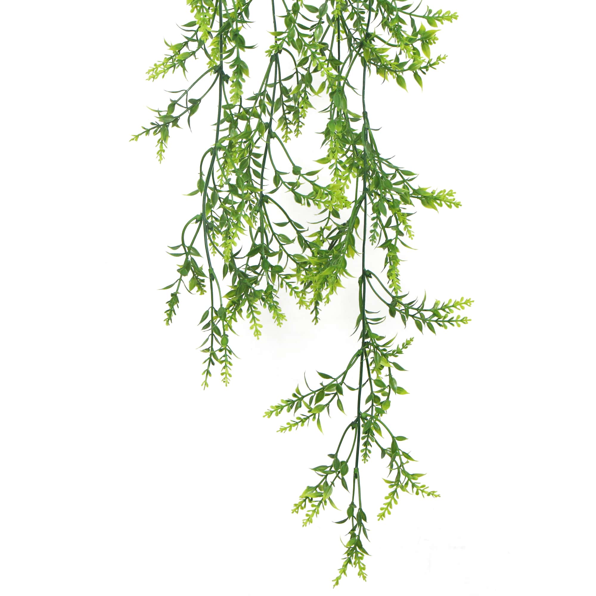 Artificial Dense Hanging Evergreen Plant (Two-Tone) UV Resistant 80cm 3