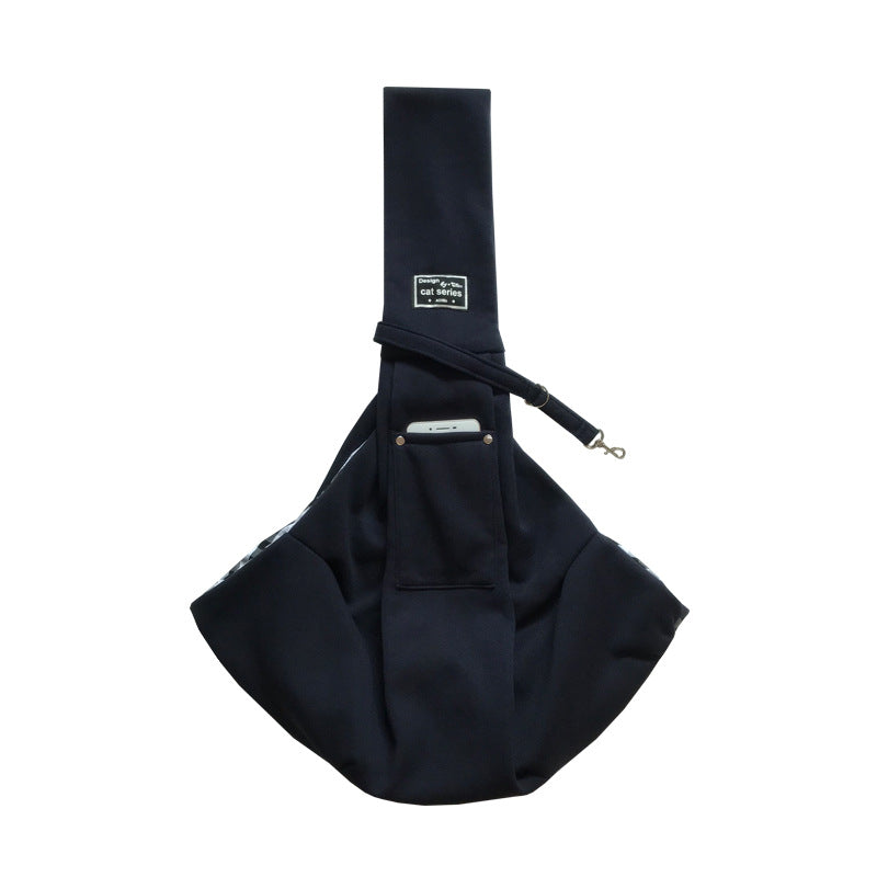 Dark Blue Pet Carrier Sling Bag for Small Dogs and Cats - Up to 15kg