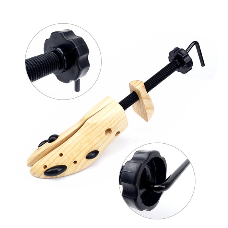 1 PCS Adjustable Wooden Shoe Stretcher for Men & Women, Large Size (EUR 42-46) 5