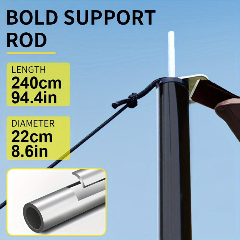 Outdoor camping square sky curtain, black glue sky curtain, sun and rain protection 400*300cm 4