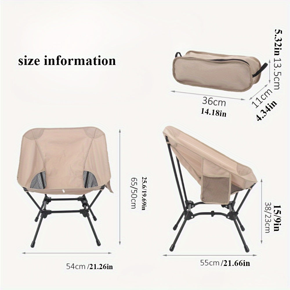 black and khaki set of portable, comfortable and perfect camping chairs 3