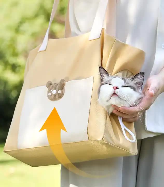 Breathable Pet Carrier Bag for Outdoor Use - Lightweight and Comfortable for Small Pets 38*15*30cm 3