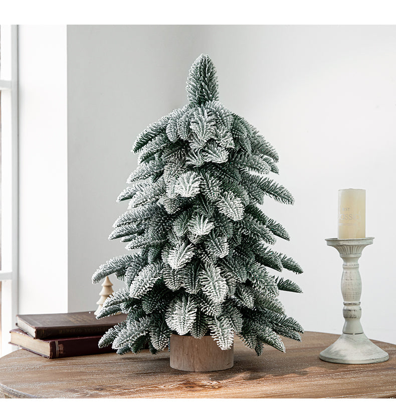 55cm Frosted Mini Christmas Tree – Snow-Covered Indoor Holiday Decoration 4