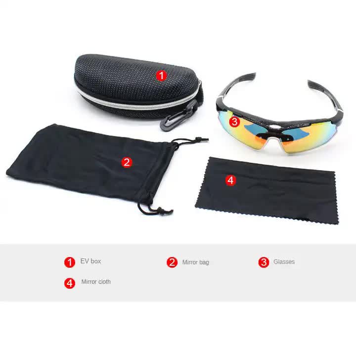 Multifunctional Cycling Glasses - Windproof and UV Protection Sports Eyewear  White 5