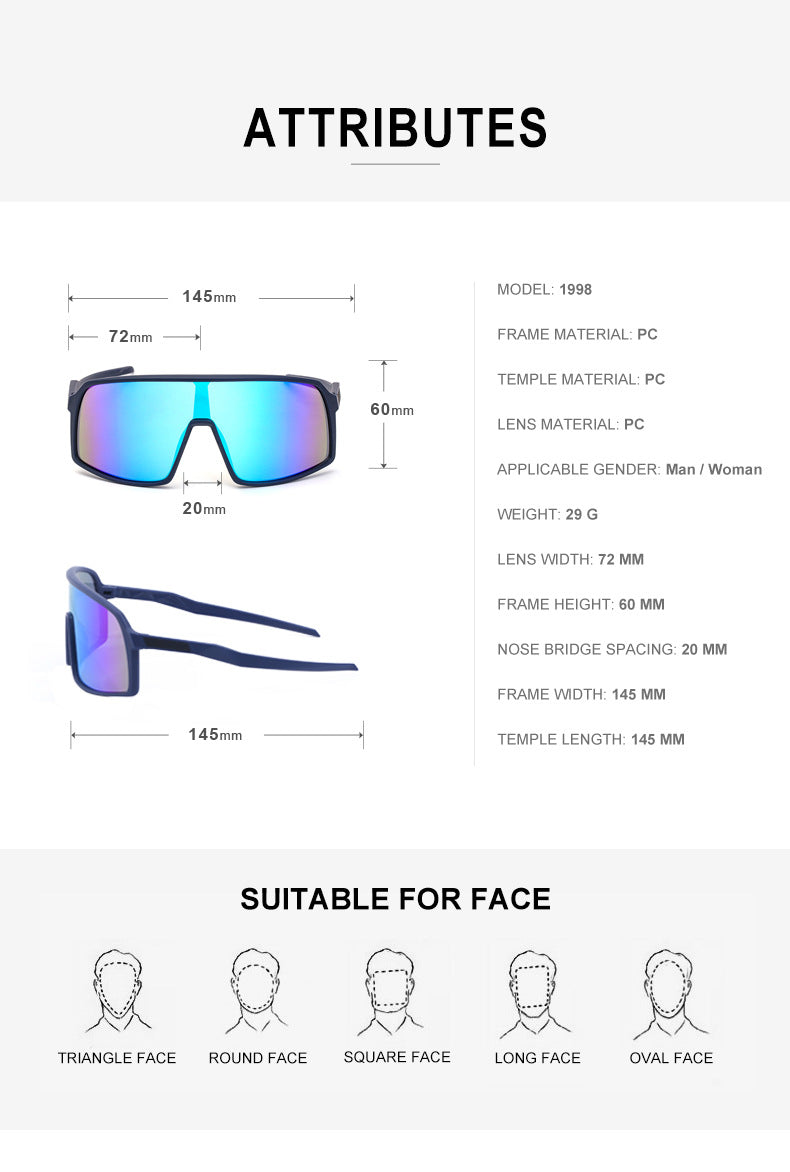 Cycling Sunglasses: Conquer the Road with Style and Protection Red colors 3