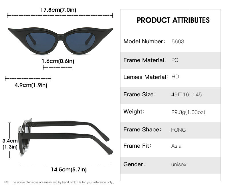 Retro Cat-Eye Sunglasses - Stylish Black Vintage Frames for Women 3