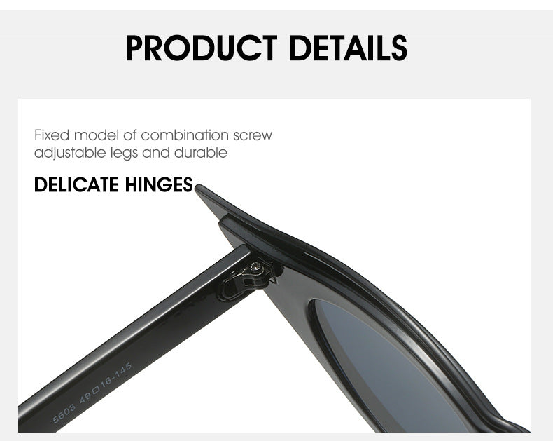 Retro Cat-Eye Sunglasses - Stylish Black Vintage Frames for Women 4