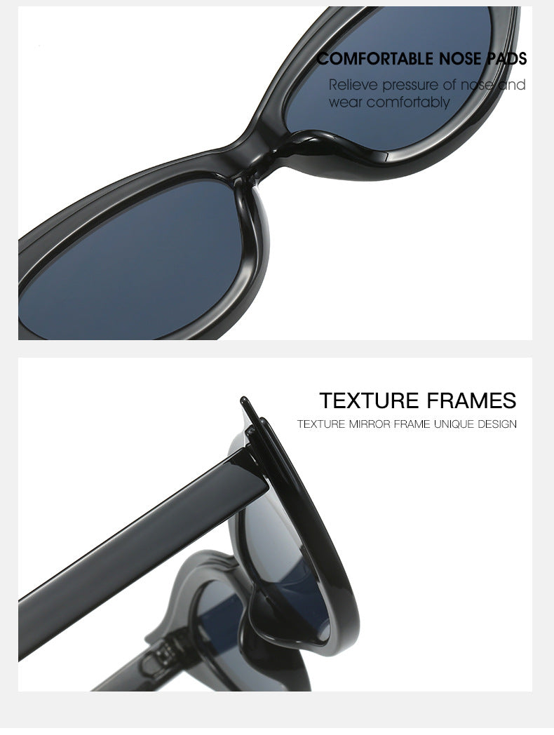 Retro Cat-Eye Sunglasses - Stylish Red Vintage Frames for Women 5