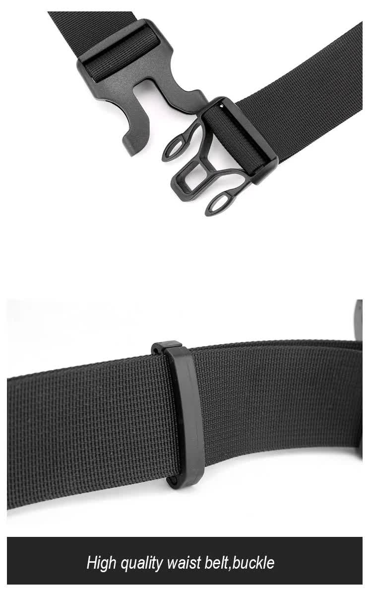 Versatile Crossbody/Fanny Pack for Men - Lightweight and Large Capacity (Black) 5