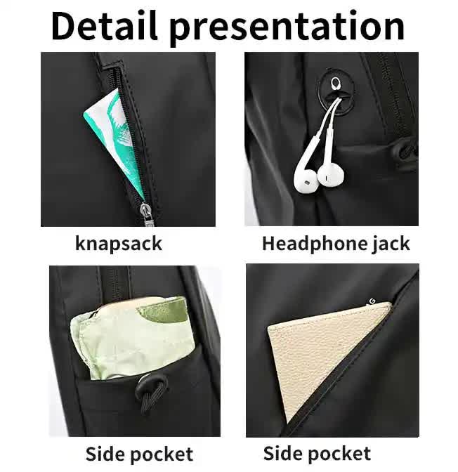 Multifunctional Crossbody Chest Bag | Stylish and Practical Shoulder Backpack for Everyday Use (Gray) 4