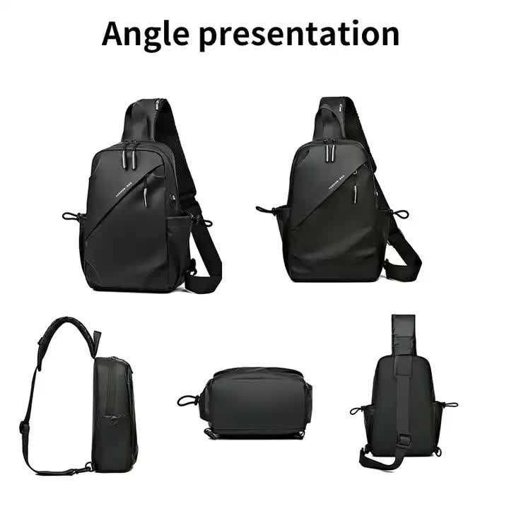 Multifunctional Crossbody Chest Bag | Stylish and Practical Shoulder Backpack for Everyday Use (Black) 3