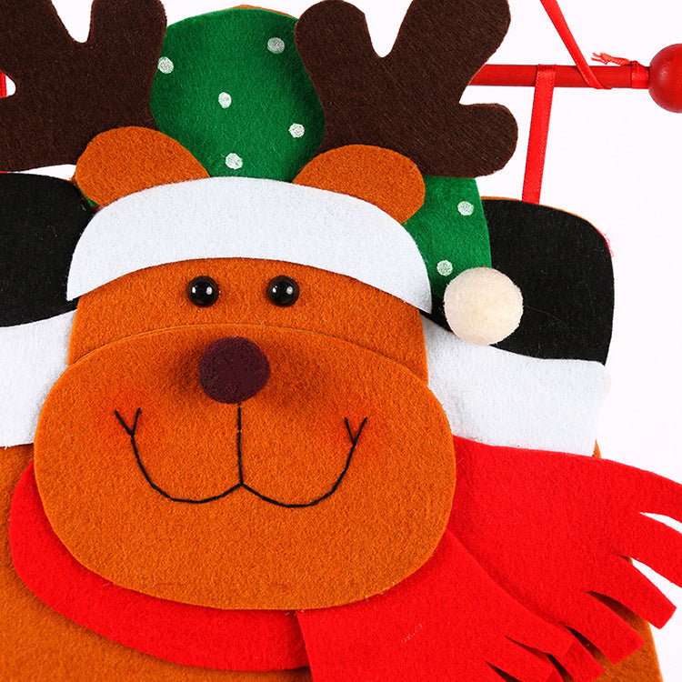 Reindeer Advent Calendar - Felt Christmas Countdown with 24 Pockets, Wall Hanging Decoration for Kids 3