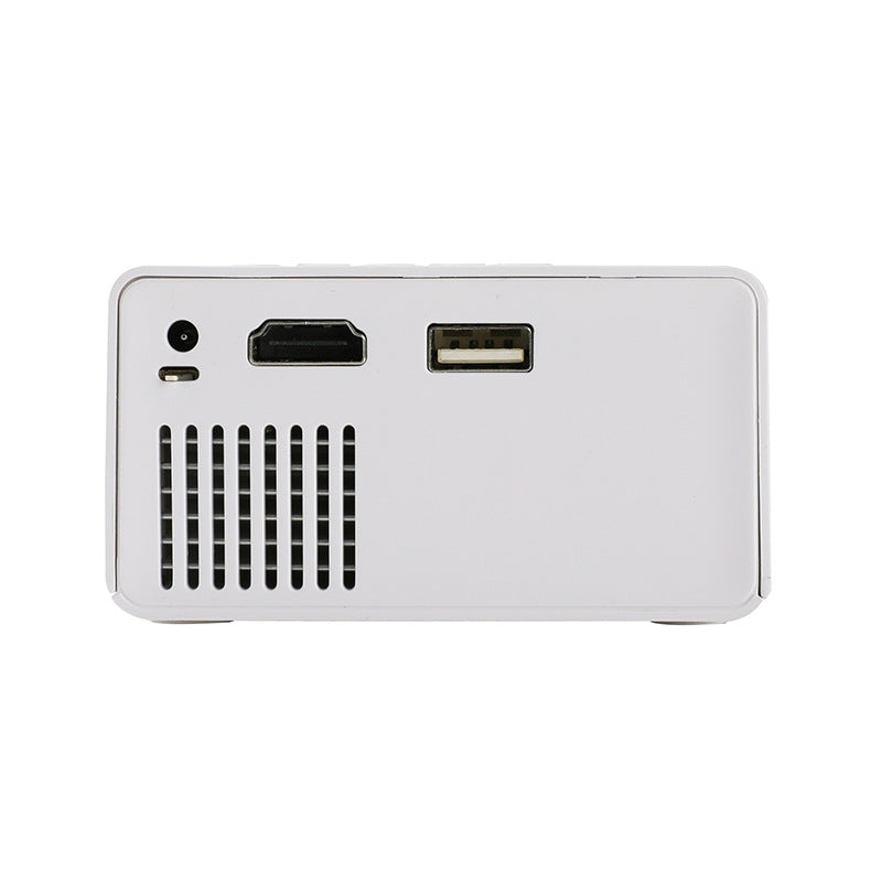 Mini Home Portable Cinema Projector - LED Compact Entertainment Projector for Movies & Gaming (White+blue) 5