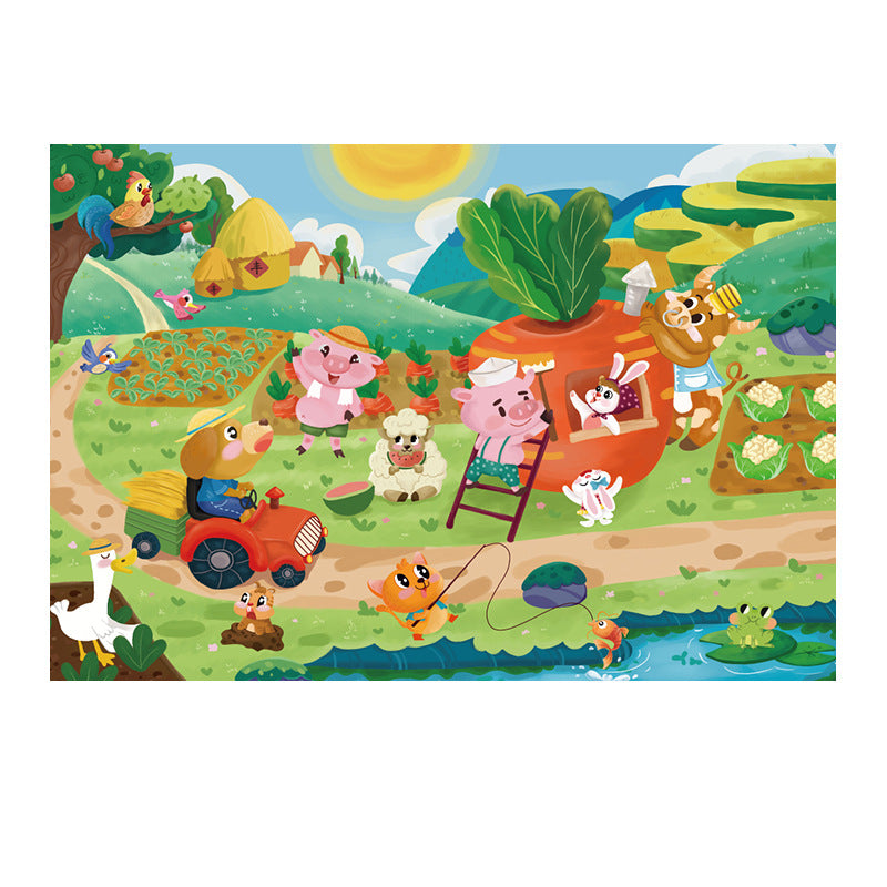 Children's Educational Puzzle Set - 36-Piece Happy Farm Themes 1