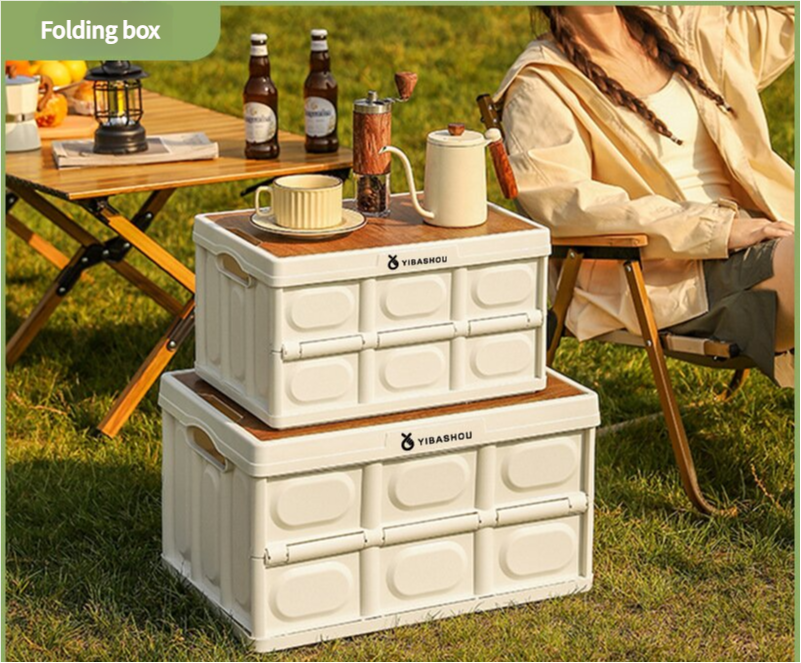 43.5*30*24 cm Collapsible Black Outdoor Storage Box | Large Capacity, Foldable to 6cm, Durable Design 3