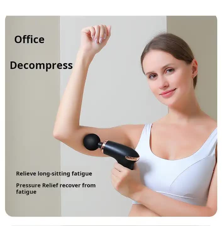 Green Massage Gun - 6-Speed Deep Tissue Massager with 4 Professional Massage Heads 3