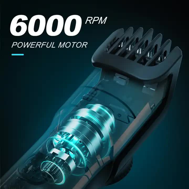 PRITECH Adjustable Length Hair Trimmer - USB Rechargeable Grooming Tool with DLC Coated Blade 3