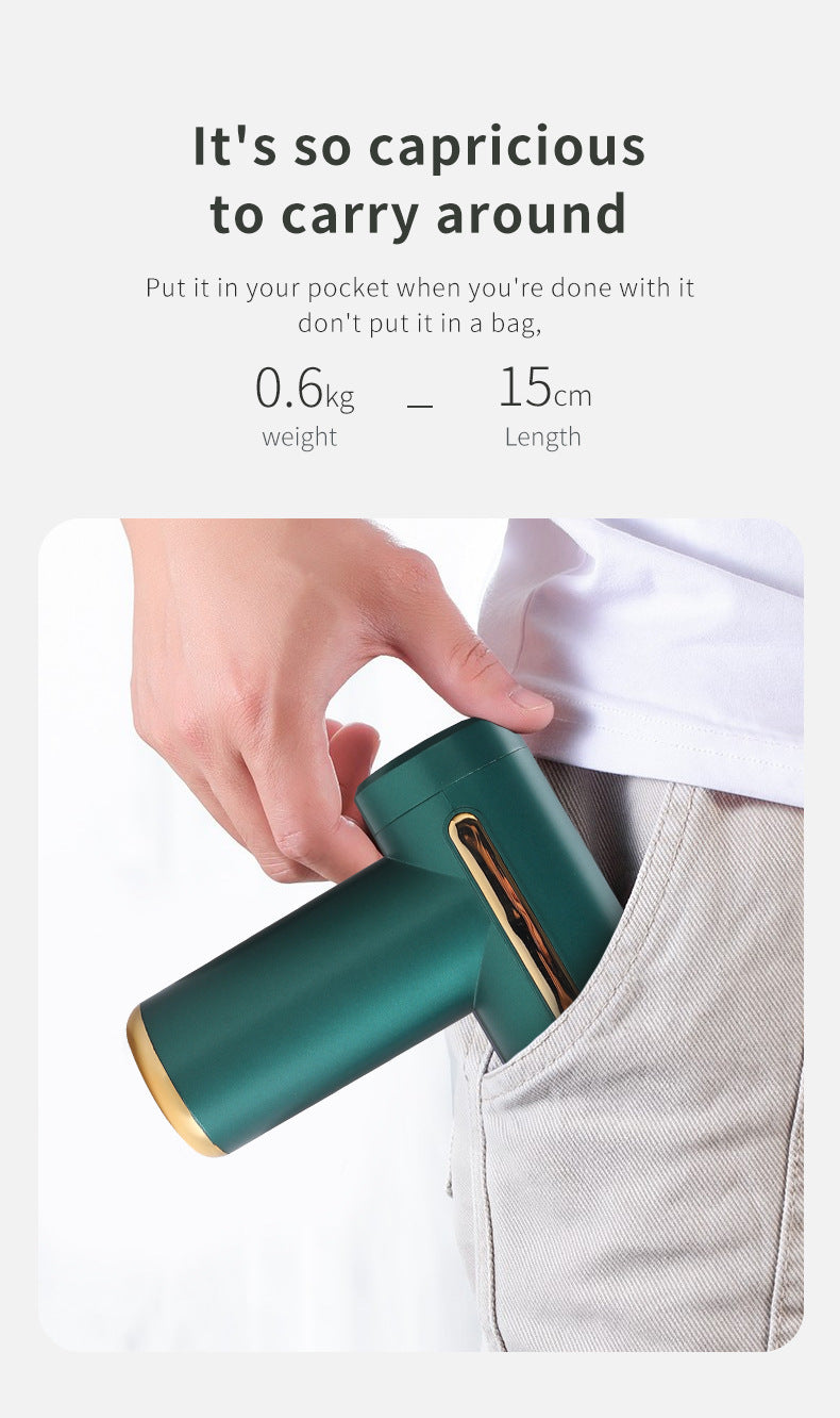 Compact Red Massage Gun - Deep Tissue Muscle Massager with 4 Interchangeable Heads 5