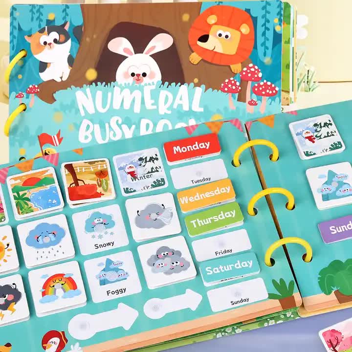 Enlightenment Busy Book Set - Educational Preschool Activity Books for Learning and Fun (2-piece set) 5
