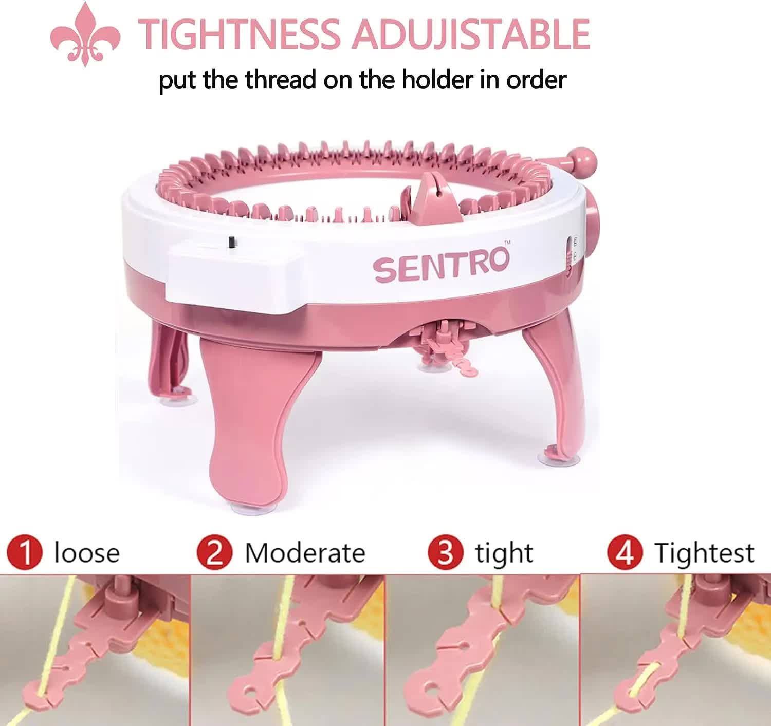 Sentro Knitting Machine - DIY Loom for Hats, Scarves, and More | 40 Needle Knitter for Kids & Adults 5
