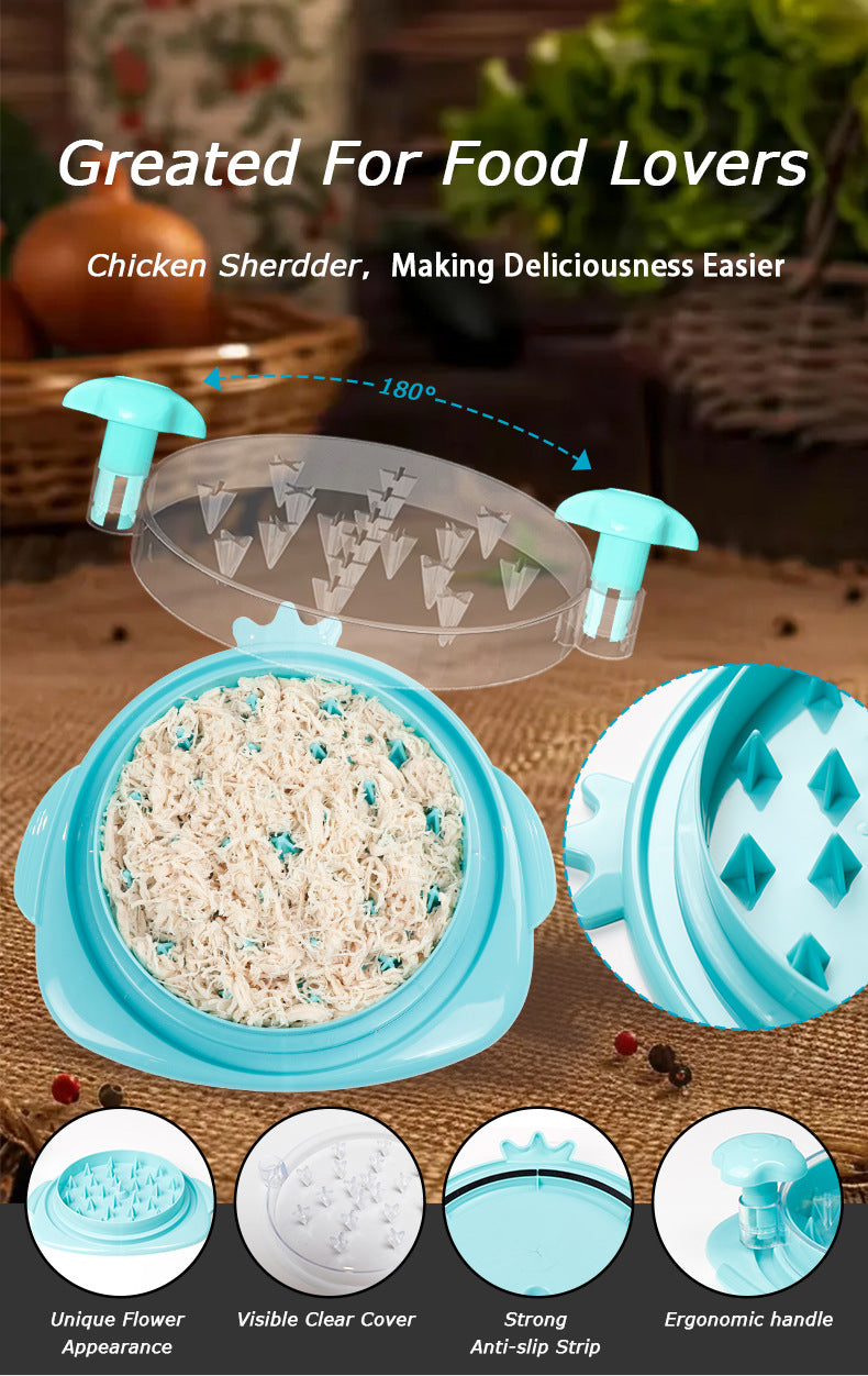 2pcs Black New Chicken Shredder - Effortless Chicken Breast Shredding Tool for Meal Prep and Baby Food** 4