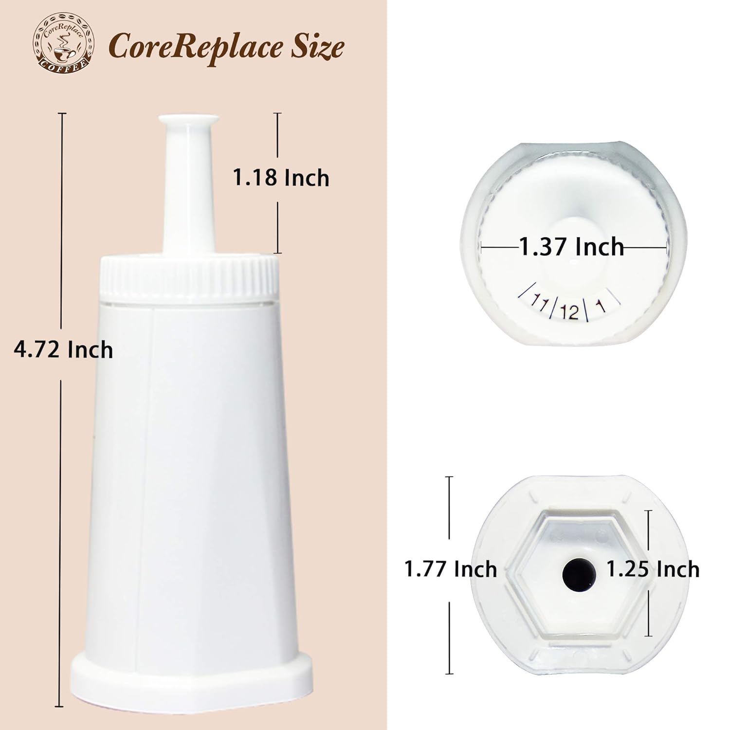 Breville BES008 Replacement Coffee Machine Filter – Water Descaling, Deodorizing & Purification Filter (2-Pack) 5