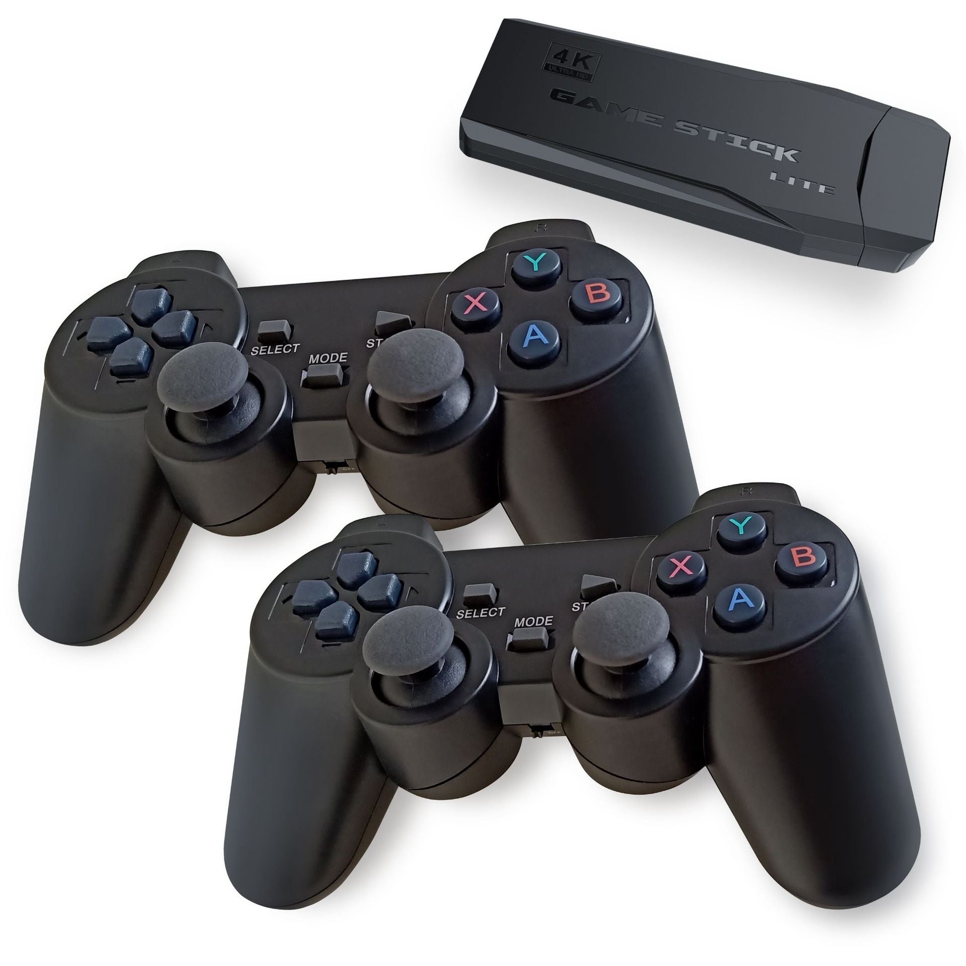 (M8 64G Built-in 20000+Games) 4K Wireless Retro HDMI Video Game Console with Dual Controllers - Supports Multiple Emulators 5