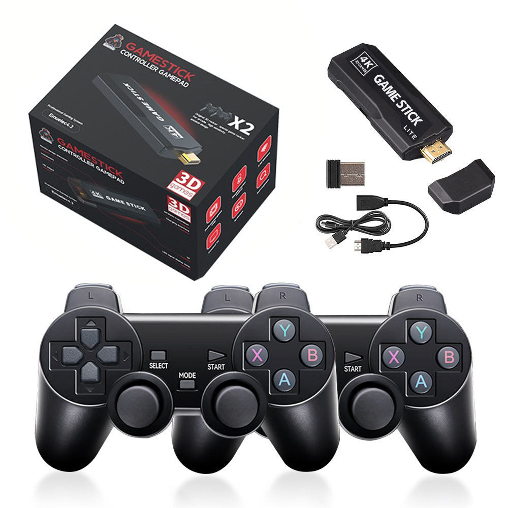 4K 3D Wireless Retro Game Console - 30,000+ Games with Dual Controllers, Supports PSP/PS1/N64 & 28+ Emulators 4