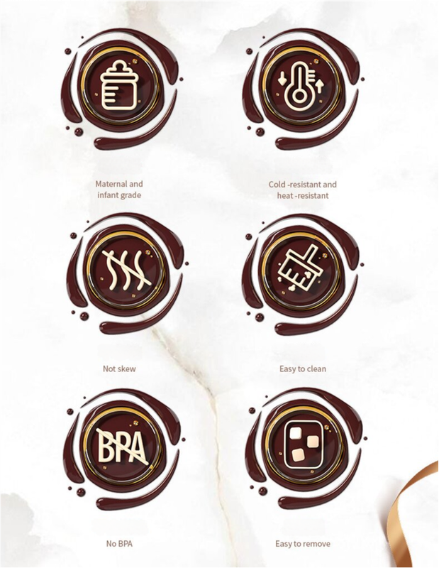 (5 PCS )YH913 Silicone Chocolate Bar Mold - BPA-Free, Heat-Resistant, Non-Stick Baking Tray, Measures 25.8 cm x 17 cm x 1.5 cm 5