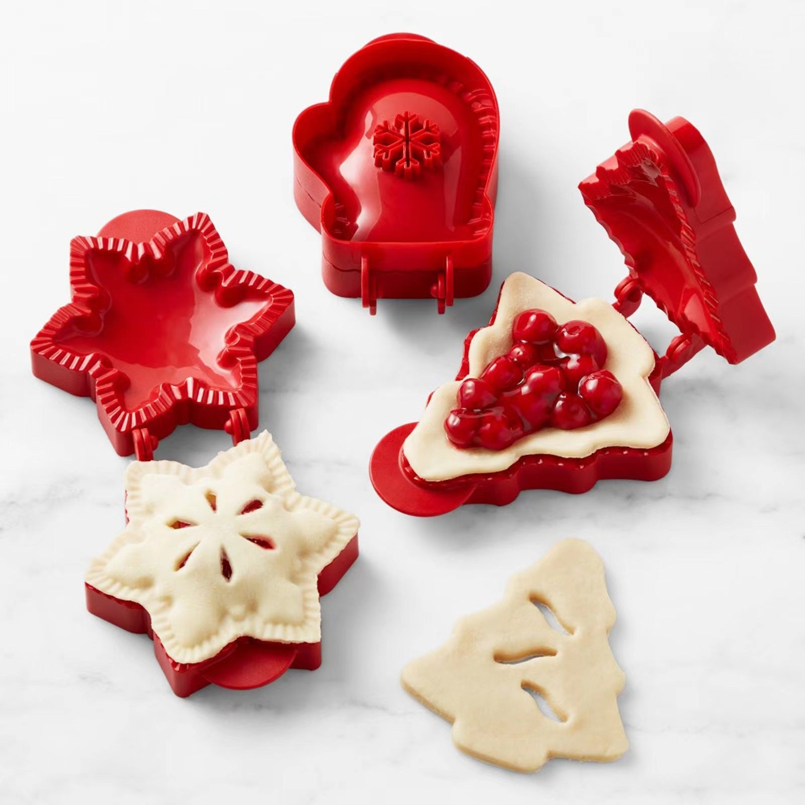 Christmas Pie Mold Set - 3 Holiday-Shaped Hand Pie Press Tools for Baking (3 Set/9 pcs ) 4