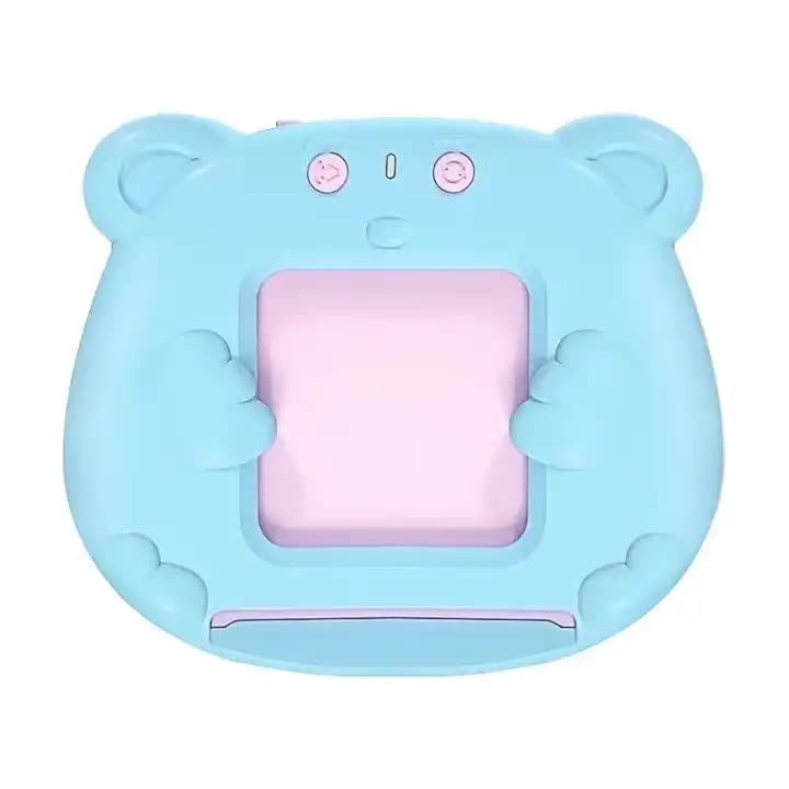 Blue Bear-Shaped Early Education Card Reader - Interactive Learning Toy with 510 Flashcards for Kids 3