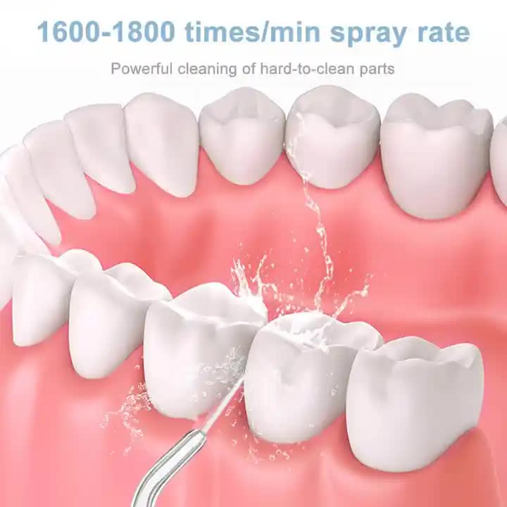 L10 White Portable Handheld Electric Water Flosser – Rechargeable Teeth Cleaner for Home Use 4