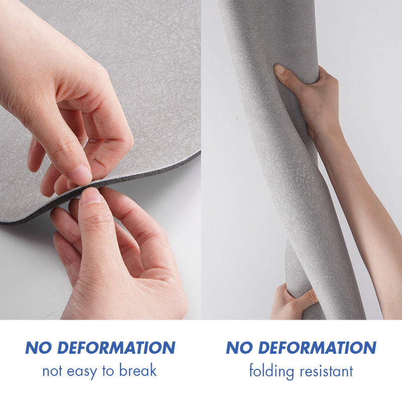 Coffee Bathroom Floor Mat Set - U-Shaped Toilet Mat 50*50cm & Rectangular 60x90cm Mat for Bathroom 3