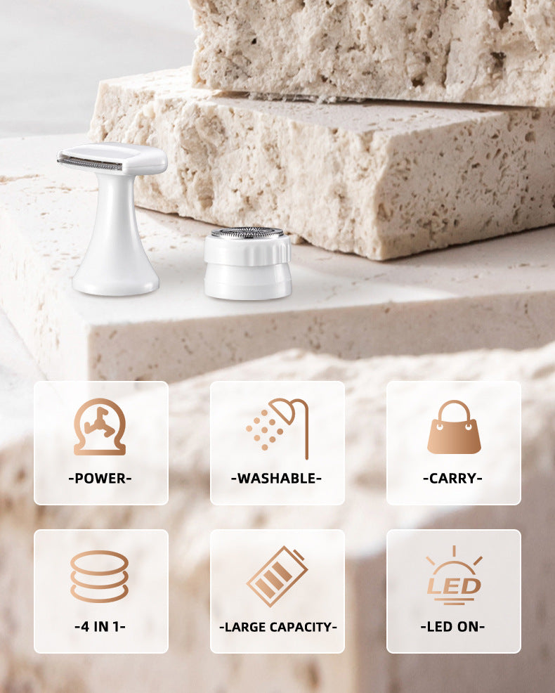 3-in-1 Electric Hair Removal Trimmer - Rechargeable Grooming Kit 4