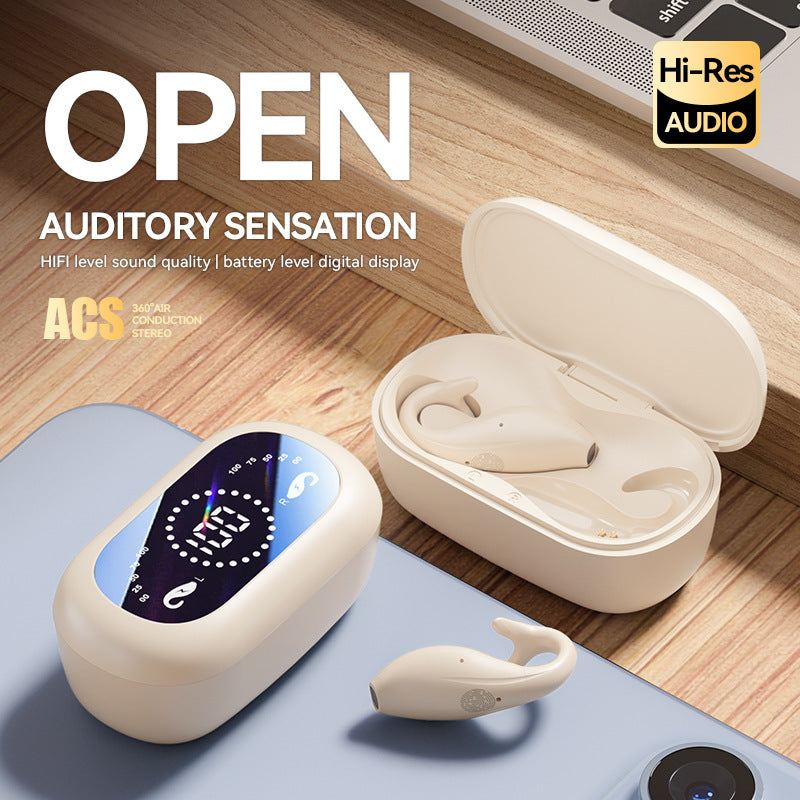 Black Dolphin M66 Clip-on Bluetooth Earphones - Wireless, 8+ Hours Battery, 15m Transmission Range, Durable PC+ABS Material 3
