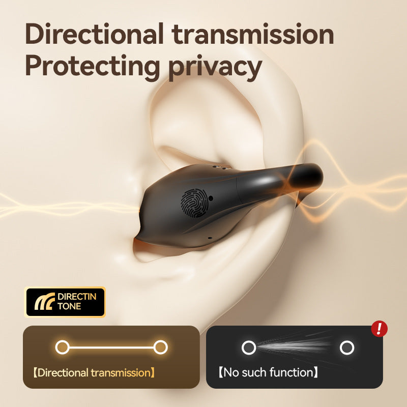Black Dolphin M66 Clip-on Bluetooth Earphones - Wireless, 8+ Hours Battery, 15m Transmission Range, Durable PC+ABS Material 4
