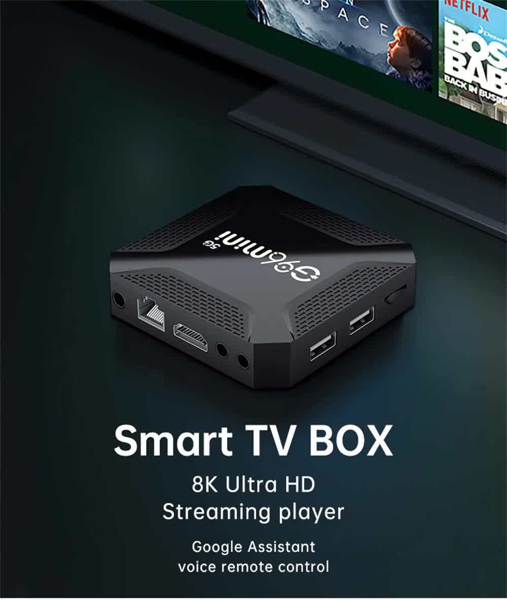 G96mini 5G Android TV Box - RK3228 Processor, 8K HD, Android 13.0, WiFi 5, Smart TV Box(1G+8G) 4